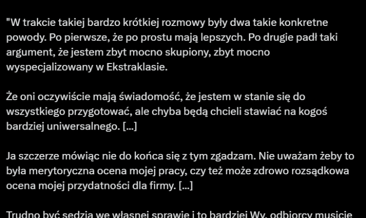 Mateusz Rokuszewski nt. POWODÓW ZWOLNIENIA z Canal Plus! O.o